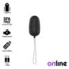 ONLINE- OVO VIBRANTE COM CONTROLE REMOTO M PRETO - Image 2