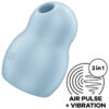 SATISFYER PRO TO GO 1 ESTIMULADOR DE PULSO DE AR DUPLO E VIBRADOR - AZUL - Image 2