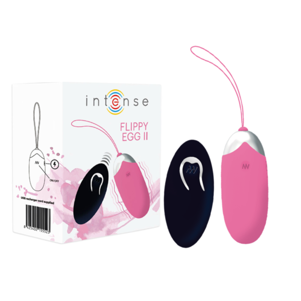 OVO VIBRANTE INTENSO FLIPPY II COM CONTROLE REMOTO ROSA