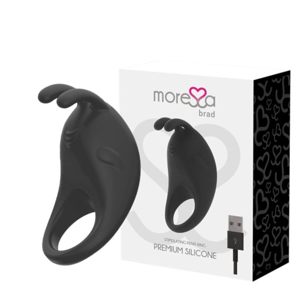 MORESSA BRAD PREMIUM SILICONE PREMIUM RECARREGÁVEL PRETO