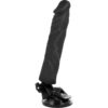 BASECOCK - CONTROLE REMOTO VIBRADOR REALÍSTICO PRETO 21 CM - Image 3