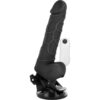BASECOCK - VIBRADOR REALISTA CONTROLE REMOTO PRETO  COM TESTÍCULOS 19,5CM - Image 2