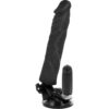 BASECOCK - CONTROLE REMOTO VIBRADOR REALÍSTICO PRETO 21 CM - Image 2