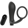 ANEL DE PÊNIS DE BRINQUEDOS VICIADOS COM CONTROLE REMOTO ANAL PLUG PRETO RECARREGÁVEL - Image 3