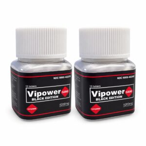 VIPOWER 5200 Black Edition – Pack 2 x 10 comprimidos (20 comprimidos)