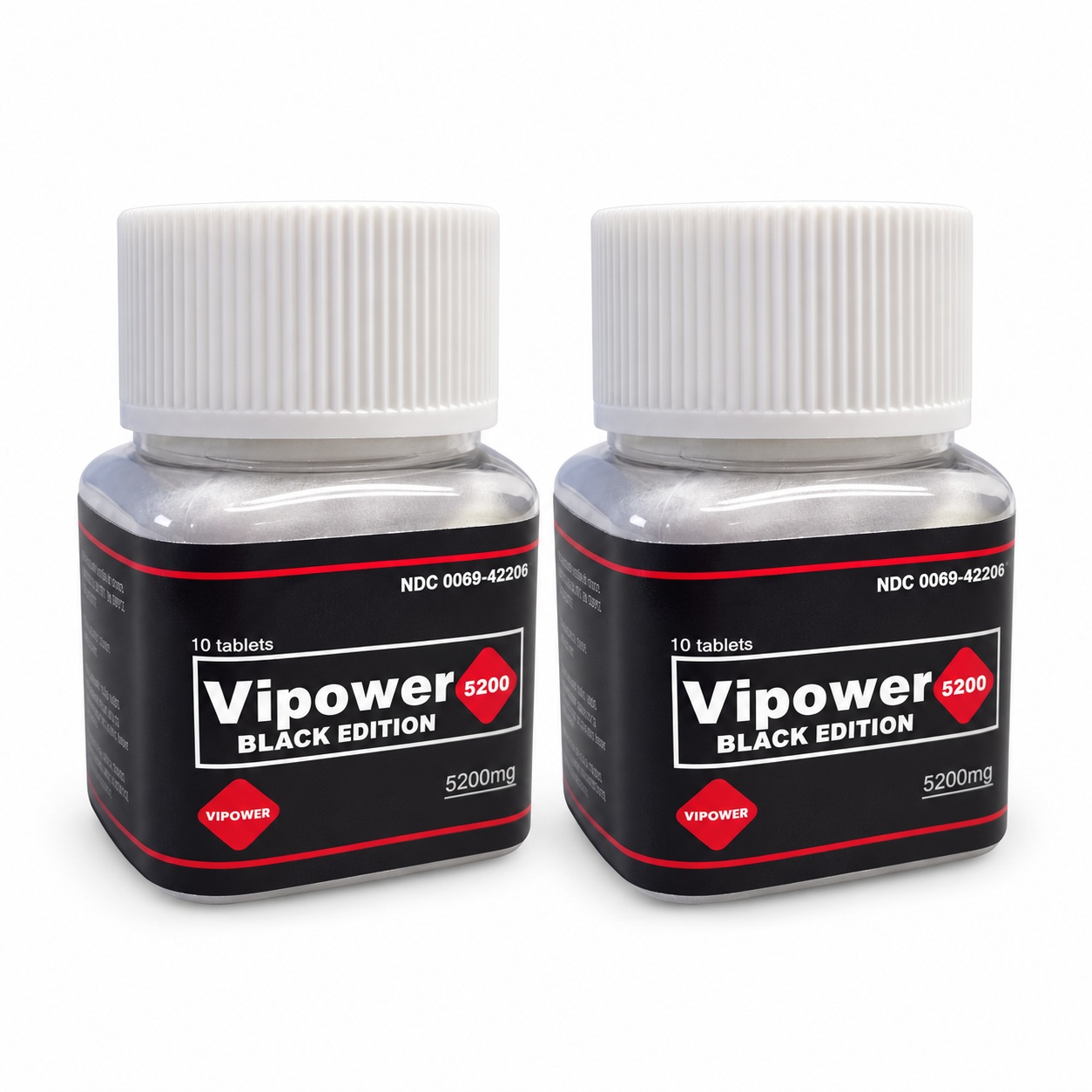 VIPOWER 5200 Black Edition – Pack 2 x 10 comprimidos (20 comprimidos)
