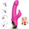 ARMONY - METEROR DILDO VIBRADOR COELHO ROTATOR FÚCSIA - Image 2