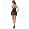 LIVCO CORSETTI FASHION - ALDANA LC 20206 BABYDOLL + TANGA PRETA S/M - Image 2