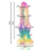 EPIC - IRIS DILDO COM TESTÍCULOS DE PRAZER ARCO-ÍRIS - Image 3