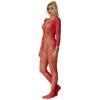 SUBBLIME - 952419 BODYSTOCKING DE REDE COM DIAMANTES MANGA COMPRIDA VERMELHO TAMANHO ÚNICO - Image 2