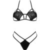 LIVCO CORSETTI FASHION - JIMENA LC 20216 BRA + TANGA PRETO TAMANHO ÚNICO - Image 3