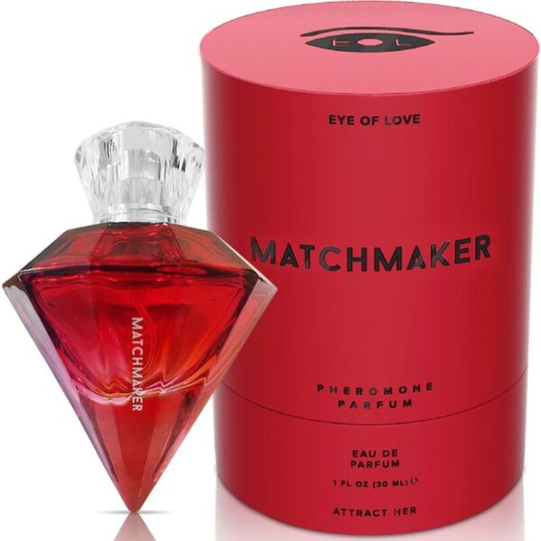 OLHO DE AMOR - MATCHMAKER RED DIAMOND LGBTQ PERFUME FEROMONES PARA ELA 30 ML