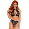 CONJUNTO DE DUAS PEÇAS LEG AVENUE TOP E CALCINHAS PRETO M/G - Image 2