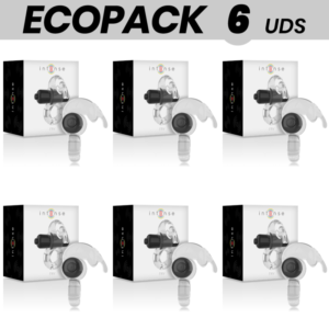 ECOPACK 6 UNIDADES - INTENSE ANEL VIBRADOR TRANSPARENTE FRITURA INTENSA