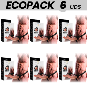 ECOPACK 6 UNIDADES - INTENSE ARNÊS OCO COM DILDO 18 X 3,5 CM