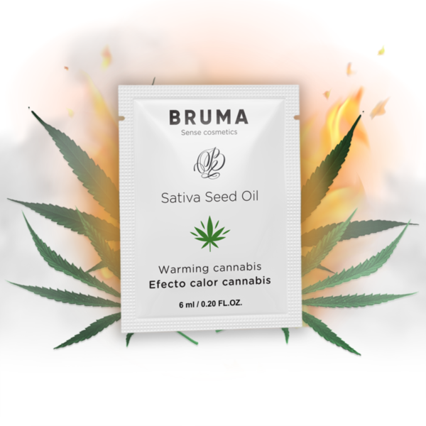 BRUMA - SATIVA SEED OIL SLIDING GEL AQUECEDOR SABOR CANNABIS 6 ML