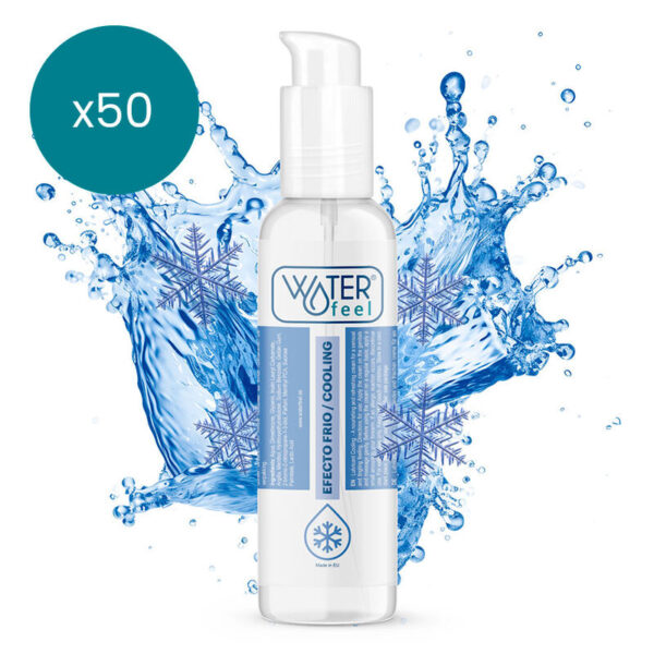 WATERFEEL - LUBRIFICANTE EFEITO FRIO 150 ML PACK 50 UNIDADES