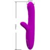 PRETTY LOVE - ANGELIQUE MULTIFUNÇÕES VIBRADOR + ESTIMULADOR DE CLITÓRIS ROXO - Image 3