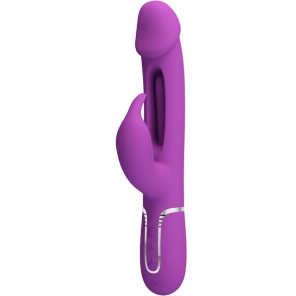 PRETTY LOVE - KAMPAS 3 EM 1 MULTIFUNCIONAL COELHO VIBRADOR ROXO