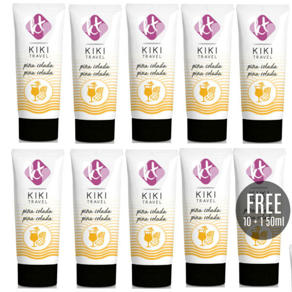 KIKÍ TRAVEL - PINA COLADA LUBRIFICANTE 50 ML 10 + 1 GRÁTIS