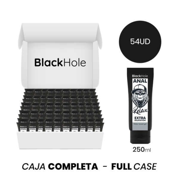 MOQ 54 - BLACK HOLE GEL À BASE DE ÁGUA EXTRA DILATAÇÃO 250 ML