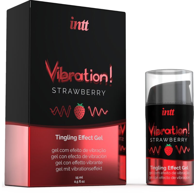 INTT - PODEROSO ESTIMULANTE ÍNTIMO GEL VIBRATÓRIO LÍQUIDO MORANGO 15 ML - Image 2