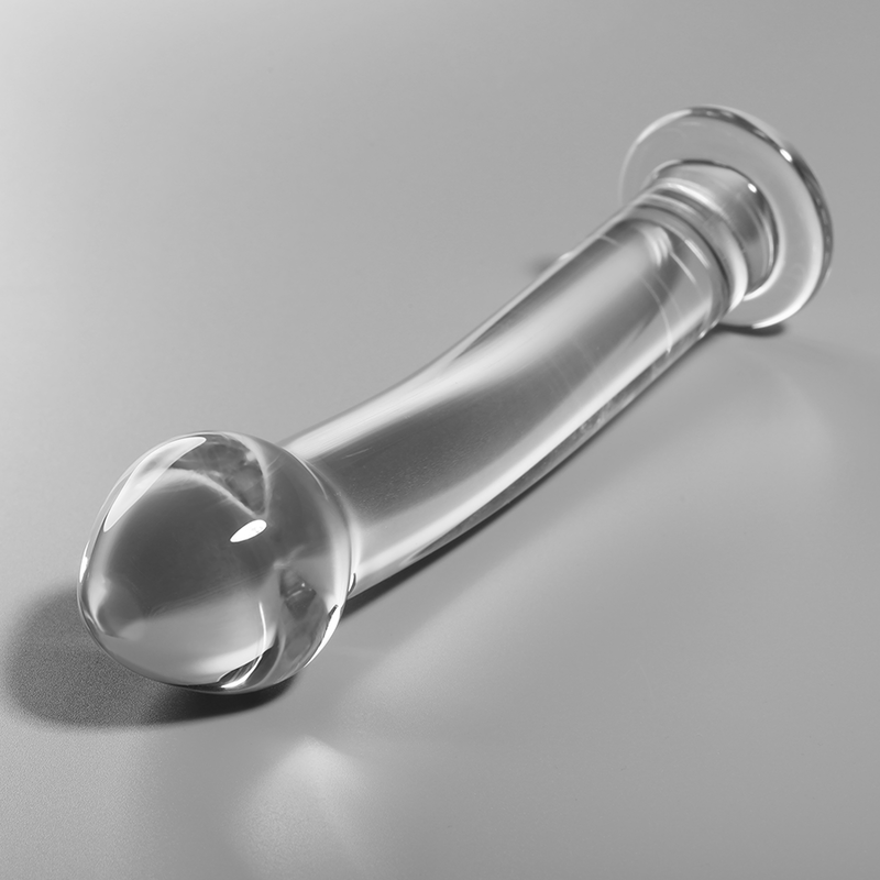 NEBULA SERIES BY IBIZA - MODELO 11 DILDO VIDRO BOROSILICADO TRANSPARENTE 16 CM -O- 3 CM - Image 2