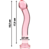 NEBULA SERIES BY IBIZA - MODELO 18 DILDO VIDRO BOROSILICADO ROSA 18.5 CM -O- 3.5 CM - Image 3
