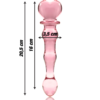 NEBULA SERIES BY IBIZA - MODELO 21 DILDO VIDRO BOROSILICADO ROSA 20.5 CM -O- 3.5 CM - Image 3