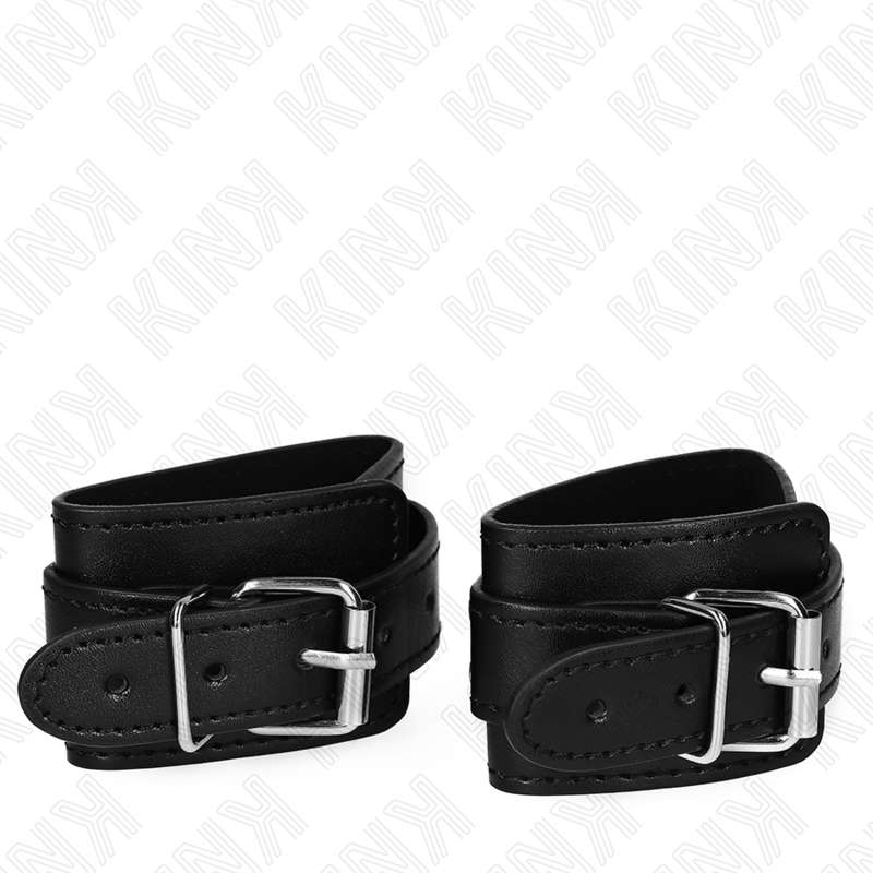 KINK - PROTEÇÕES DE PULSO DE MASMORRA COM BLOQUEIO PRETO AJUSTÁVEIS 21-28 CM X 5,5 CM - Image 2