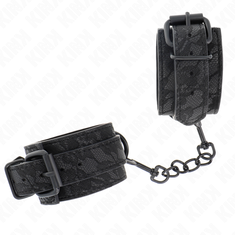 KINK - PUNHOS COBERTOS DE RENDA ESCURA AJUSTÁVEIS PRETO 19-26 CM - Image 2