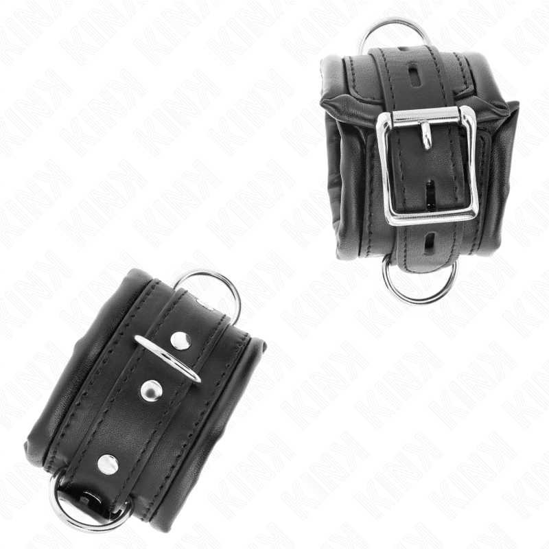KINK - PULSO PESADO COM FORRO DE PELE PRETA AJUSTÁVEL 20-30 CM X 6 CM - Image 2