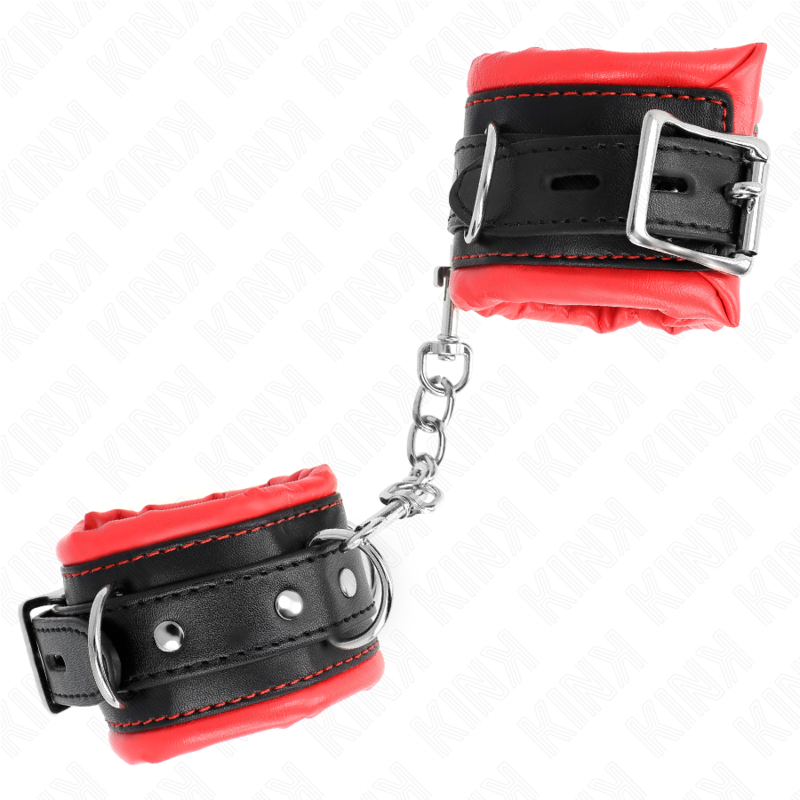 KINK - PULSO PESADO COM FORRO DE PELE VERMELHA AJUSTÁVEL 20-30 CM X 6 CM - Image 2