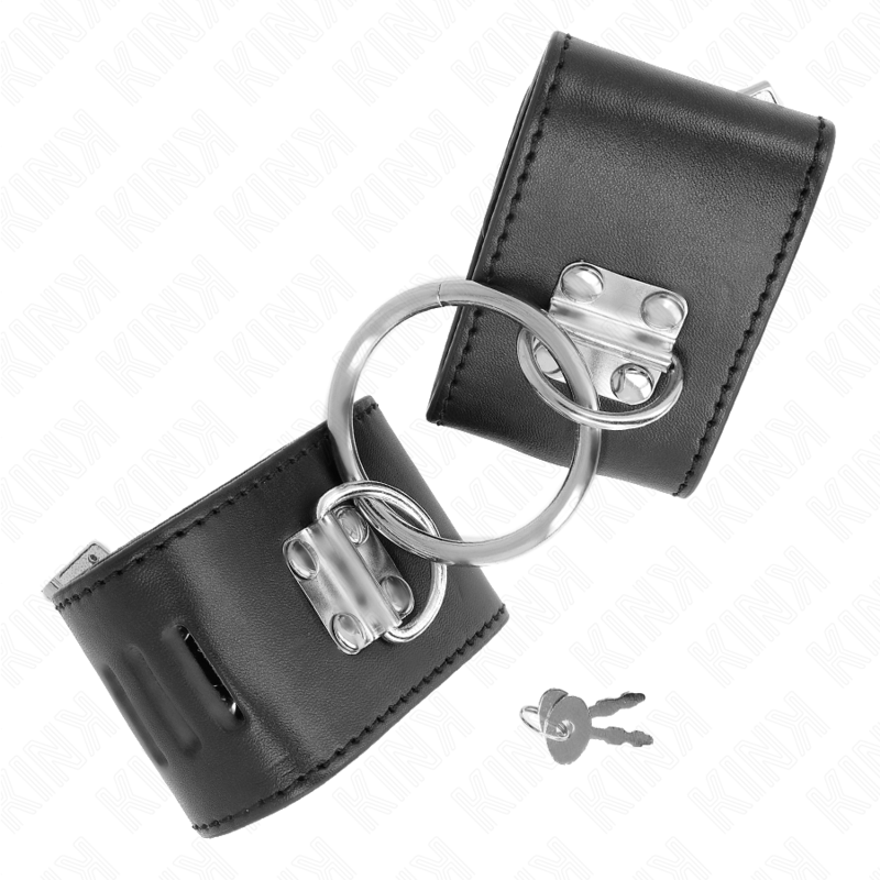 KINK - PULSO FIXO COM ANEL E FECHAMENTO DE CADEADO PRETO AJUSTÁVEL 16-23 CM X 5,5 CM - Image 2