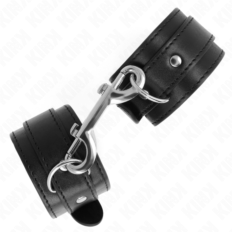 KINK - RETENÇÕES DE PULSO - LINHA DE REBITES ÚNICOS PRETO AJUSTÁVEL 17-28 CM X 5 CM - Image 2