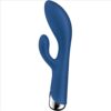 SATISFYER - SPINNING COELHO 1 CLITÓRIS E ESTIMULAO G-SPOT AZUL - Image 3