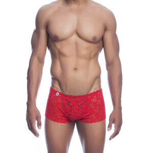 MOB - BOXER DE RENDA VERMELHA TAMANHO L/XL
