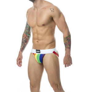 MOB - CALÇA CLASSIC JOCK STRIPE RAINBOW TAMANHO G