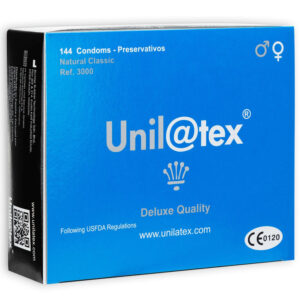 UNILATEX - PRESERVATIVOS NATURAIS 144 UNIDADES
