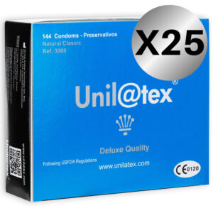 UNILATEX - CONSERVANTES NATURAIS PACK 25 X 144 UNIDADES