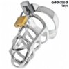 ADDICTED TOYS LOCKED - GAIOLA DE PÊNIS COM TRAVA DE PRATA TAMANHO M - Image 2