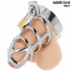 ADDICTED TOYS LOCKED - GAIOLA DE PÊNIS COM TRAVA DE PRATA TAMANHO M - Image 3