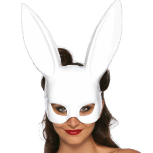 LEG AVENUE - MSCARA DE COELHO MASQUERADE BRANCA