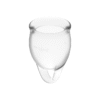 SATISFYER - COPO MENSTRUAL FEEL CONFIDENT TRANSPARENTE 15 + 20 ML - Image 2