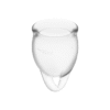 SATISFYER - COPO MENSTRUAL FEEL CONFIDENT TRANSPARENTE 15 + 20 ML - Image 3