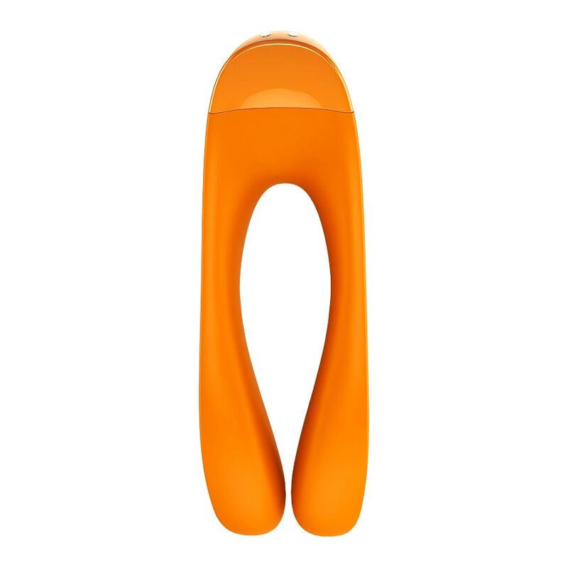 SATISFYER - VIBRADOR DE DEDO CANDY CANE LARANJA - Image 3