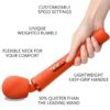 FUN FACTORY - VIM SILICONE RECARREGVEL VIBRANTE PESO RUMBLE WAND SUNRISE ORANGE - Image 2