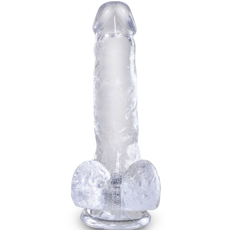 KING COCK - CLEAR PÊNIS REALÍSTICO COM BOLAS 13.5 CM TRANSPARENTE - Image 2