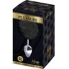 ALIVE - PLUG PRAZER ANAL METAL LISO FLUFFY PRETO TAMANHO M - Image 3