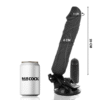 BASECOCK - CONTROLE REMOTO VIBRADOR REALÍSTICO PRETO 20 CM - Image 4